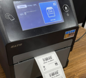 Image 7 RFID labels being printed
